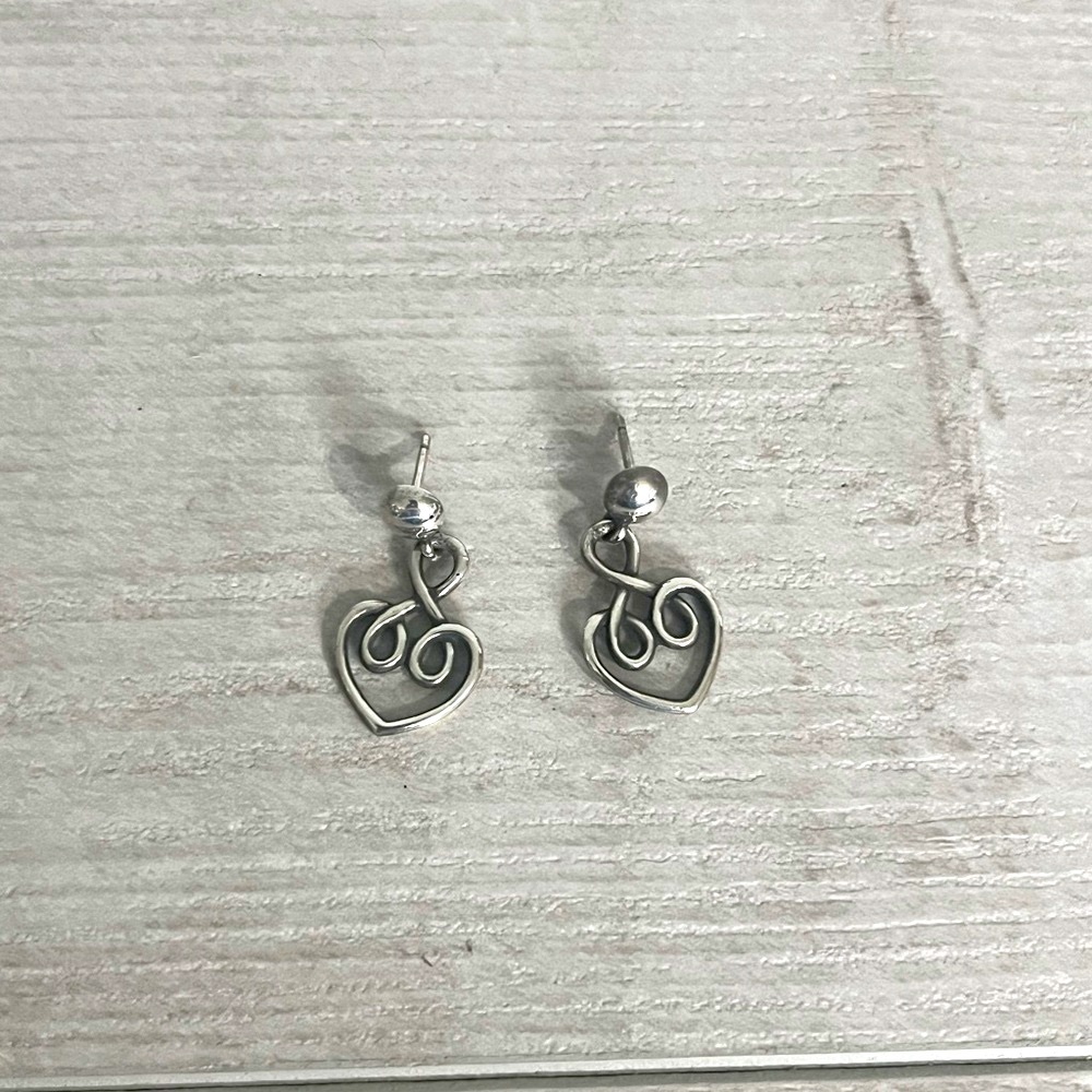 James Avery Heart earrings